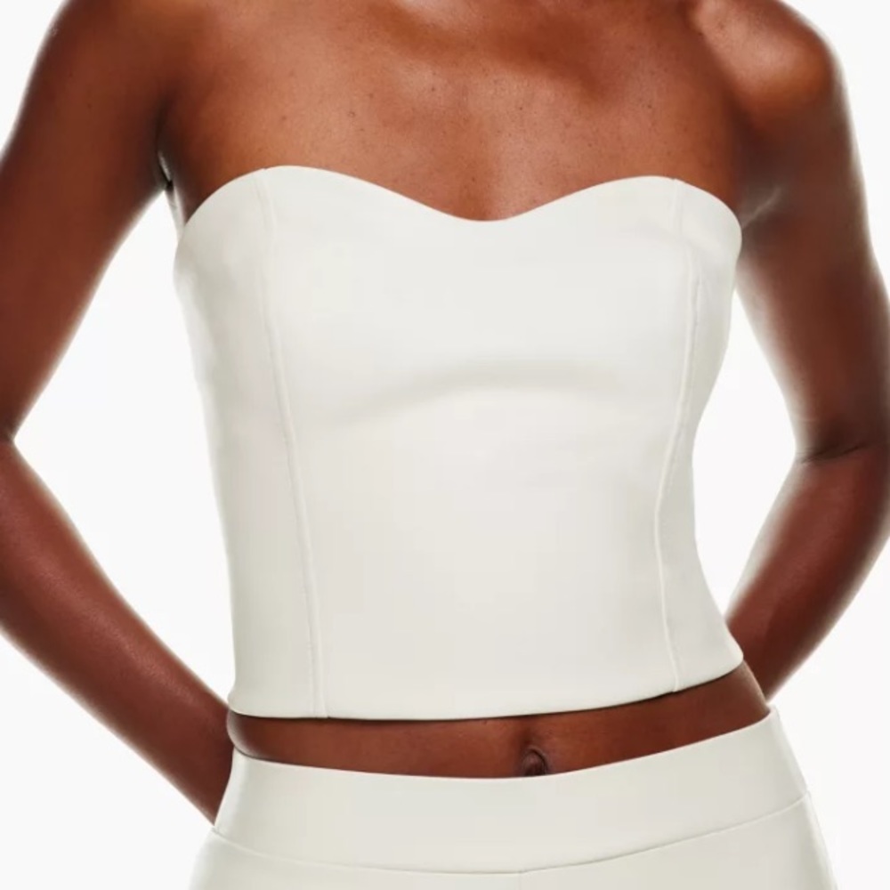 Aritzia x Babaton TEN - "Cindy" Bustier Vegan Leather - Picture 3 of 9